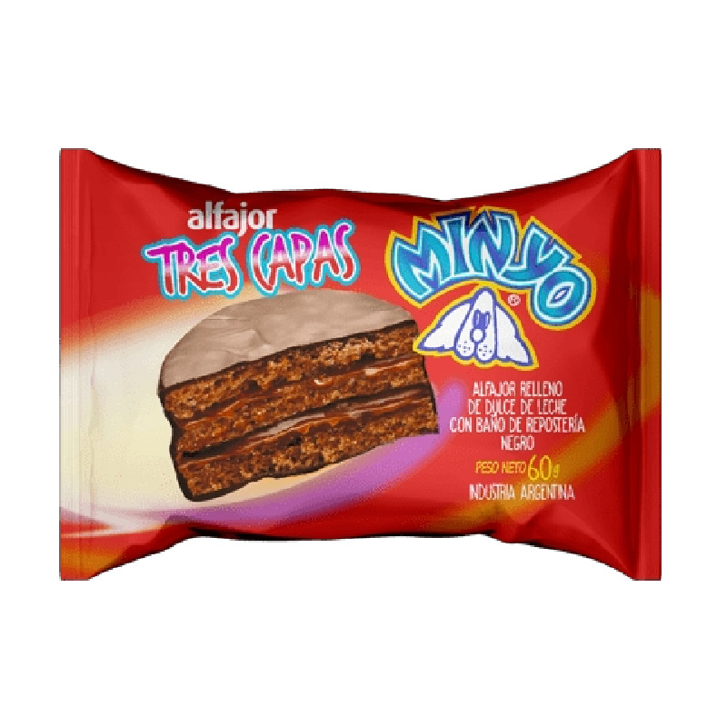 Alfajor Minyo Triple Negro Unid