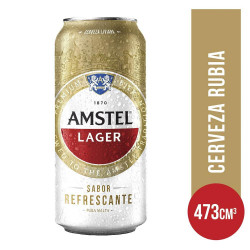 CERVEZA AMSTEL LAGER 473 CC.