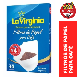FILTRO DE CAFE LA VIRGINIA...