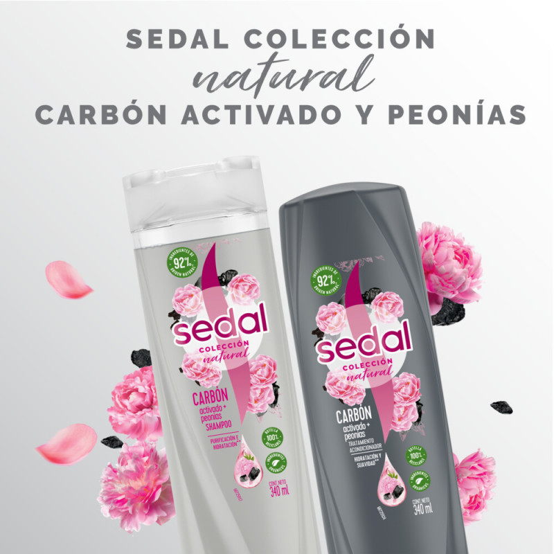 ACONDICIONADOR SEDAL CARBON+PEONIAS 340 ML.