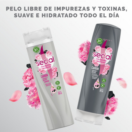 ACONDICIONADOR SEDAL CARBON+PEONIAS 340 ML.