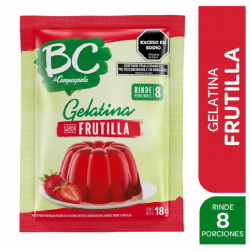 GELATINA P/PREP BC FRUTILLA...