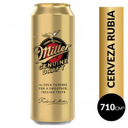CERVEZA MILLER LATA 710 CC.