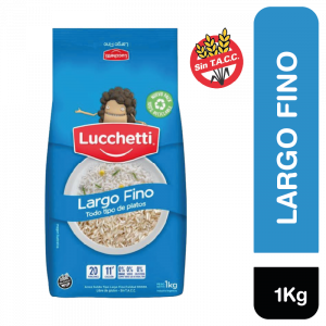 Arroz largo fino 00000 Lucchetti 1 kg.