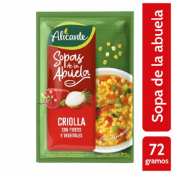 SOPA ALICANTE CRIOLLA VEGE...