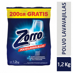 POLVO LAVAVAJILLAS ZORRO...