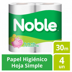 PAPEL HIGIENICO NOBLE HS 30...