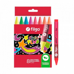 CRAYONES FILGO FLUO 6 UNID.