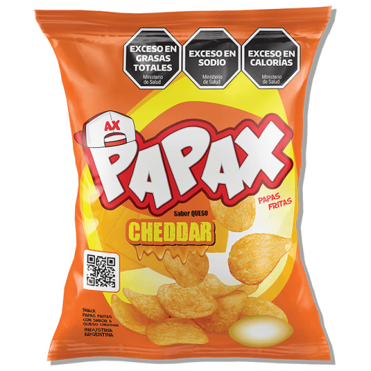 SNACKS PAPAX PAPAS FRITAS QUESO CHEDDAR 70 GRS