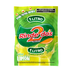 JUGO EN POLVO RINDE DOS...