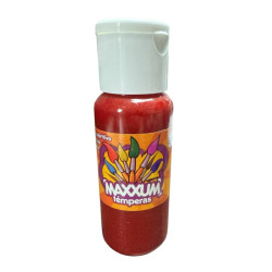 TEMPERA MAXXUM GLITTER ROJO...