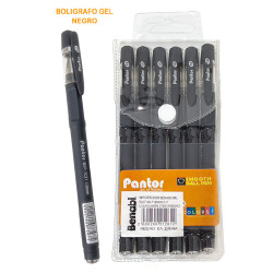 BOLIGRAFO BENABI NEGRO 6 UNID.
