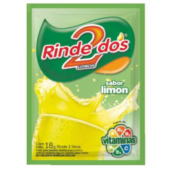 JUGO EN POLVO RINDE DOS...