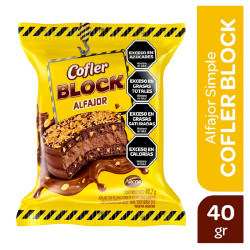 ALFAJOR BLOCK SIMPLE 40 GRS