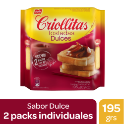 TOSTADAS CRIOLLITAS DULCE...